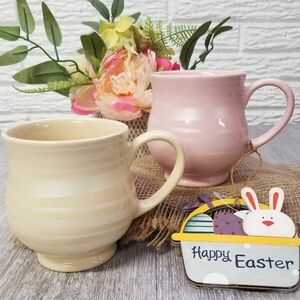 Temp-Tations By Tara 16oz Striped Ceramic Mugs